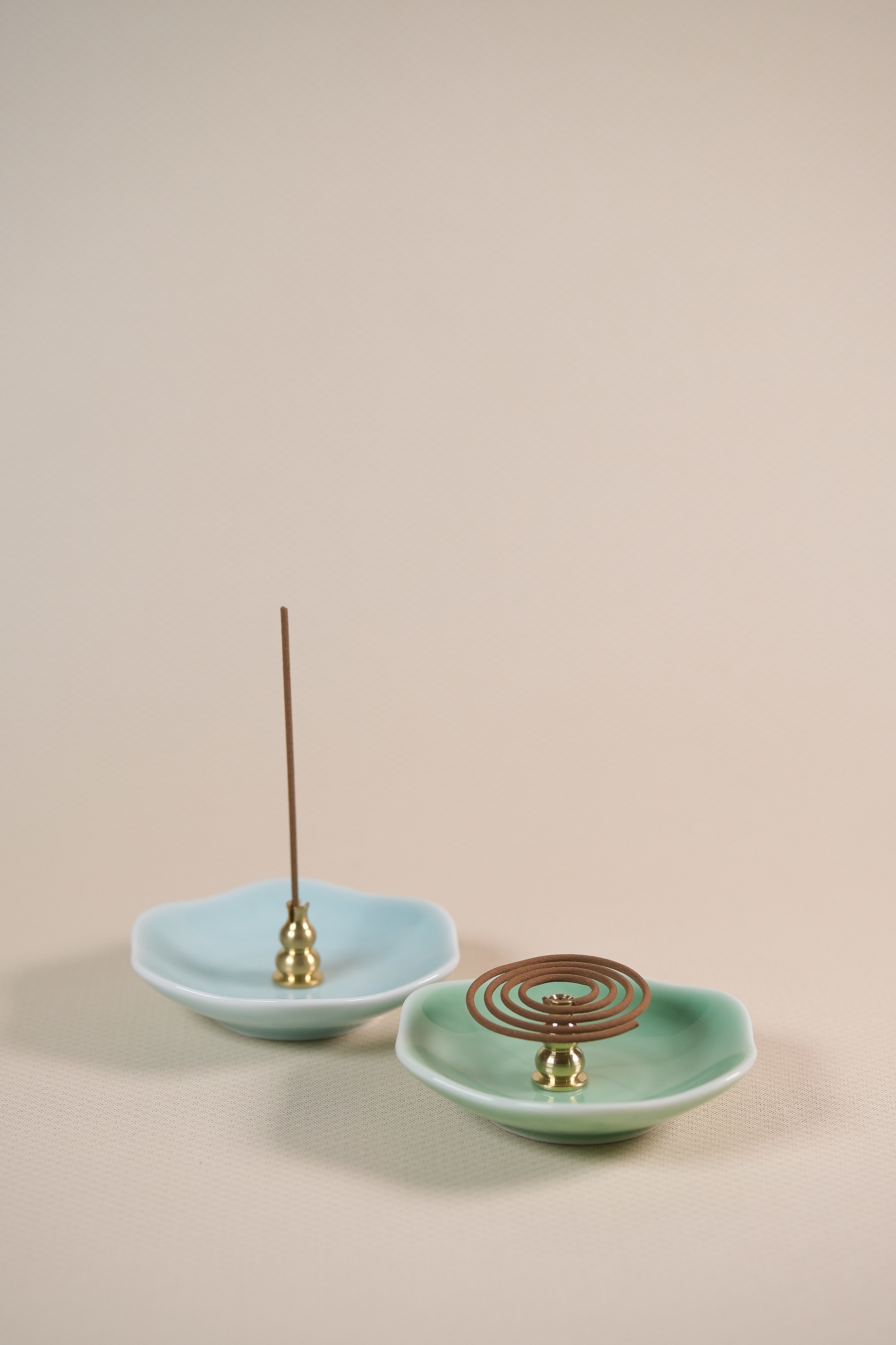 2-Way Bronze Incense Holder