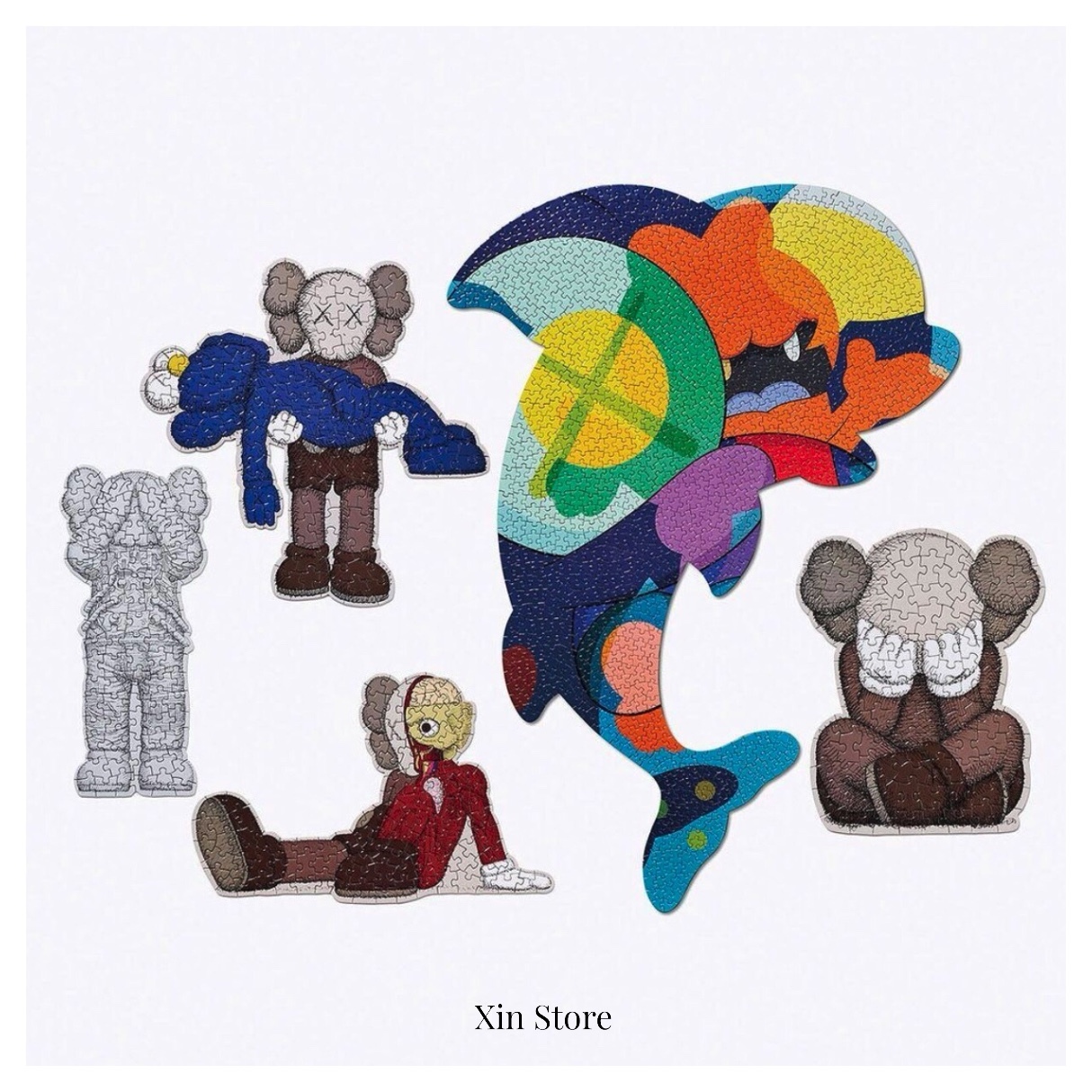 Kaws Tokyo First 日本東京展場限定拼圖五款