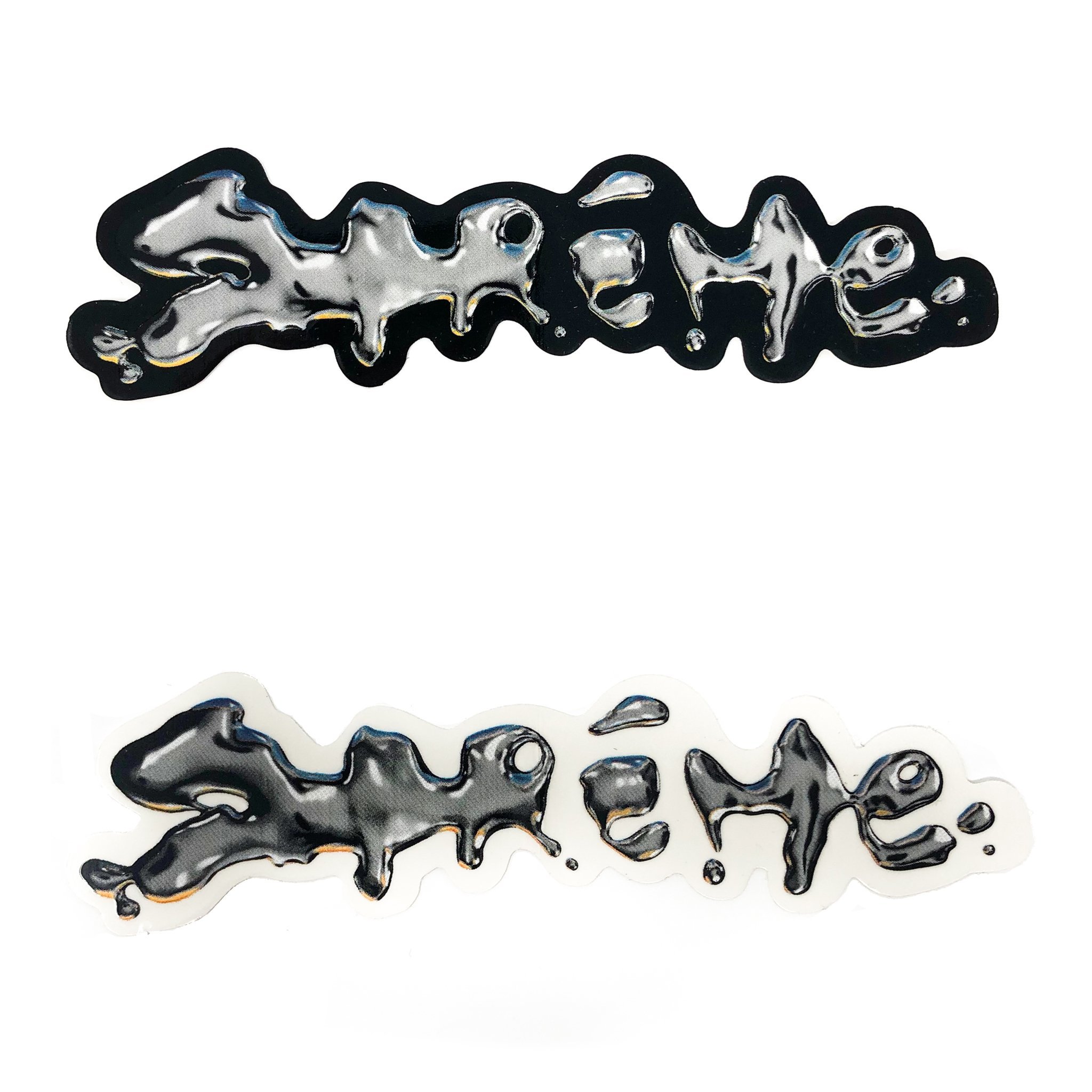 SUPREME LIQUID STICKER 液體字樣 貼紙