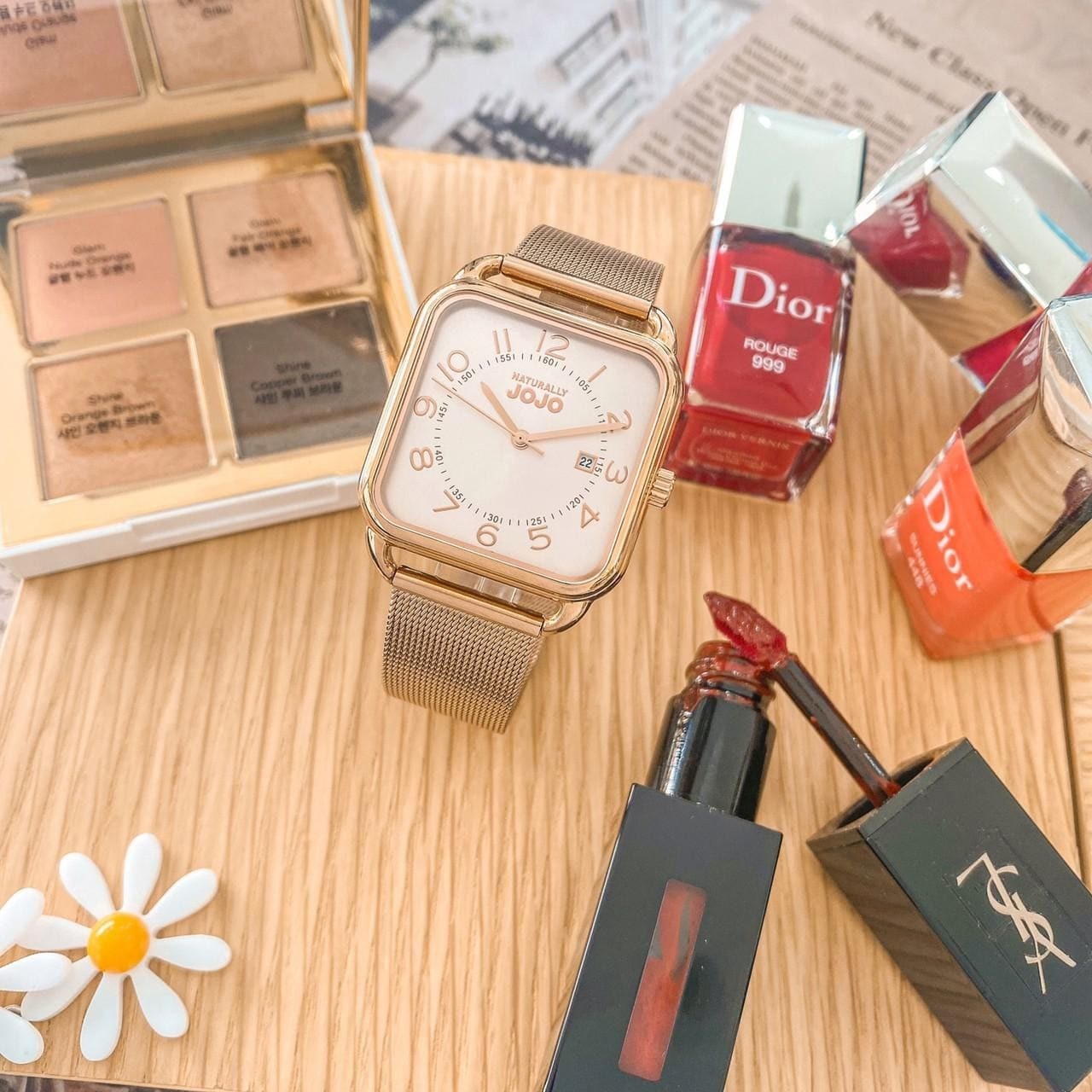 【NATURALLY JOJO】簡約時尚方型錶款 JO96930-13R 現代鐘錶