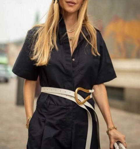 馬蹄型 牛皮腰帶  ( 多色)