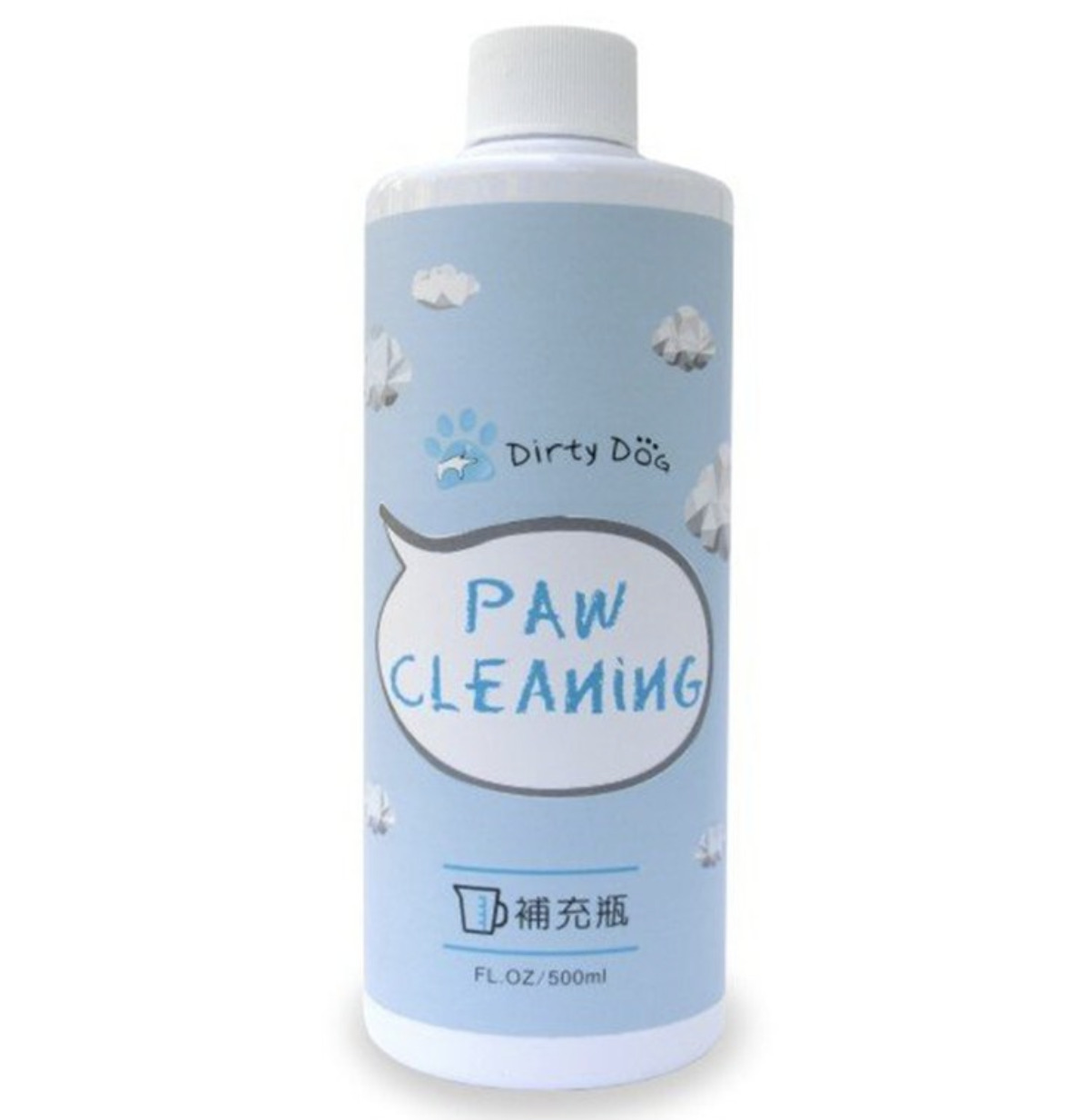 Dirty Dog - 趴趴走泡沫潔足樂補充瓶 500ML