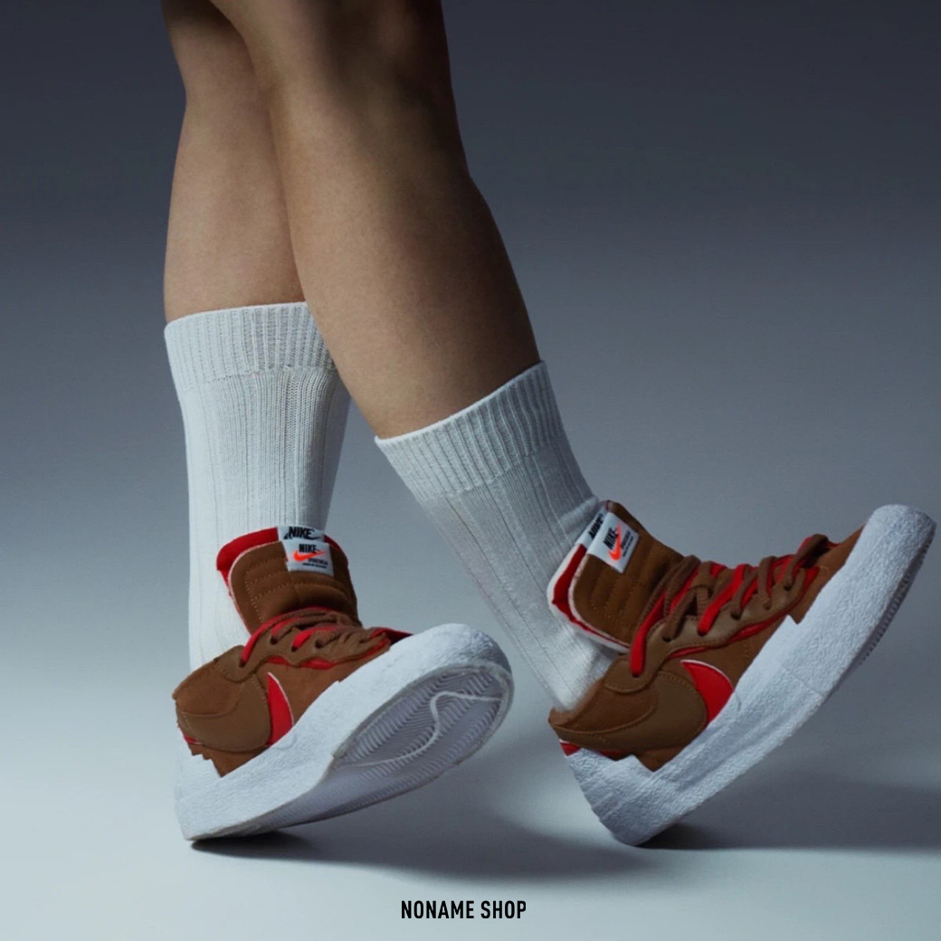 SACAI x NIKE Blazer Low "British Tan"  解構 休閒鞋 棕紅