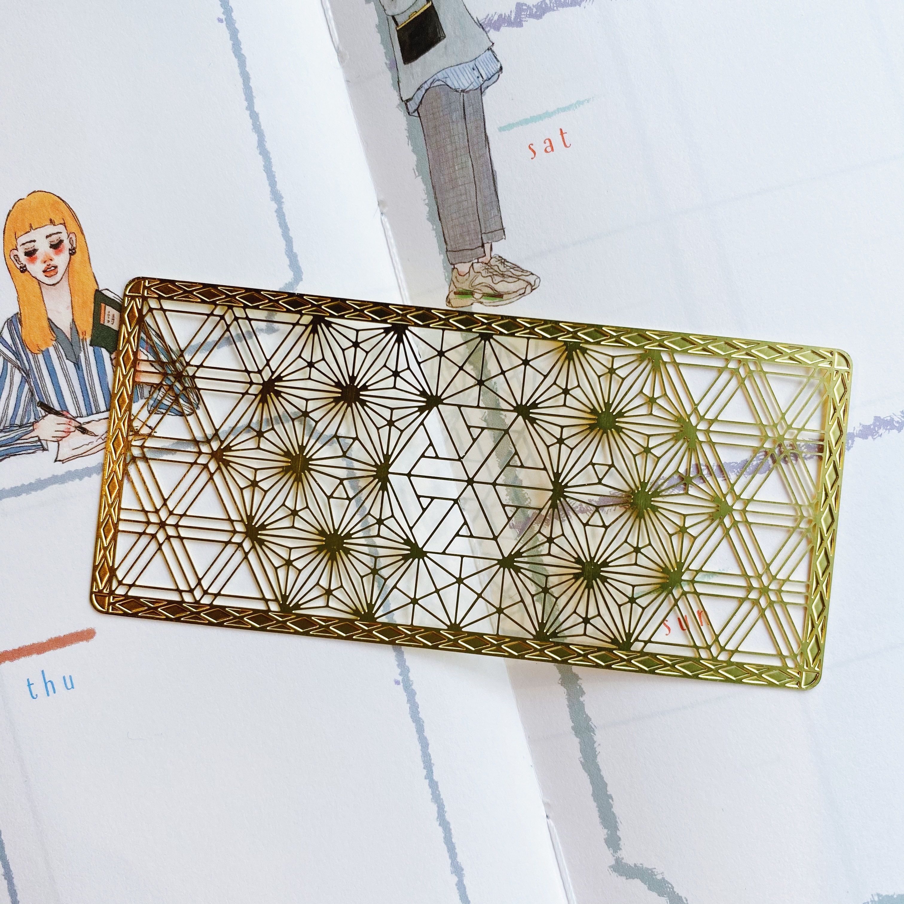 老屋窗花書籤尺  繁花錦簇