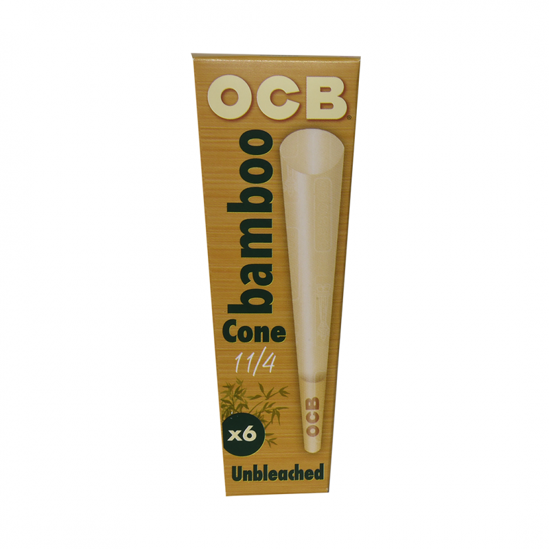 OCB BAMBOO UNBLEACHED CONES - 1 1/4