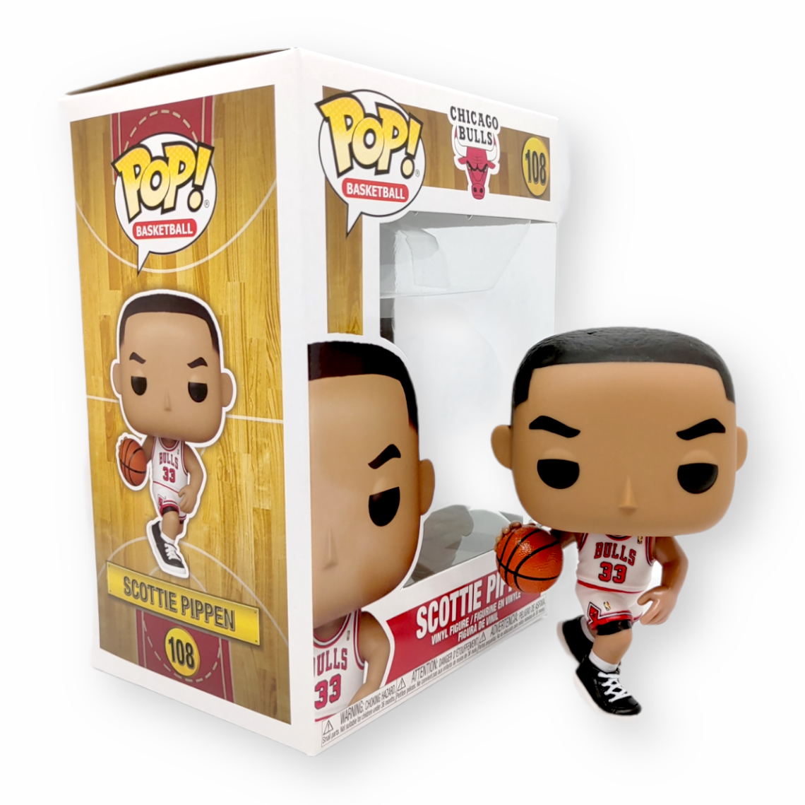 FUNKO POP<經典NBA>芝加哥公牛_史葛迪.柏賓(白客)-No.108
