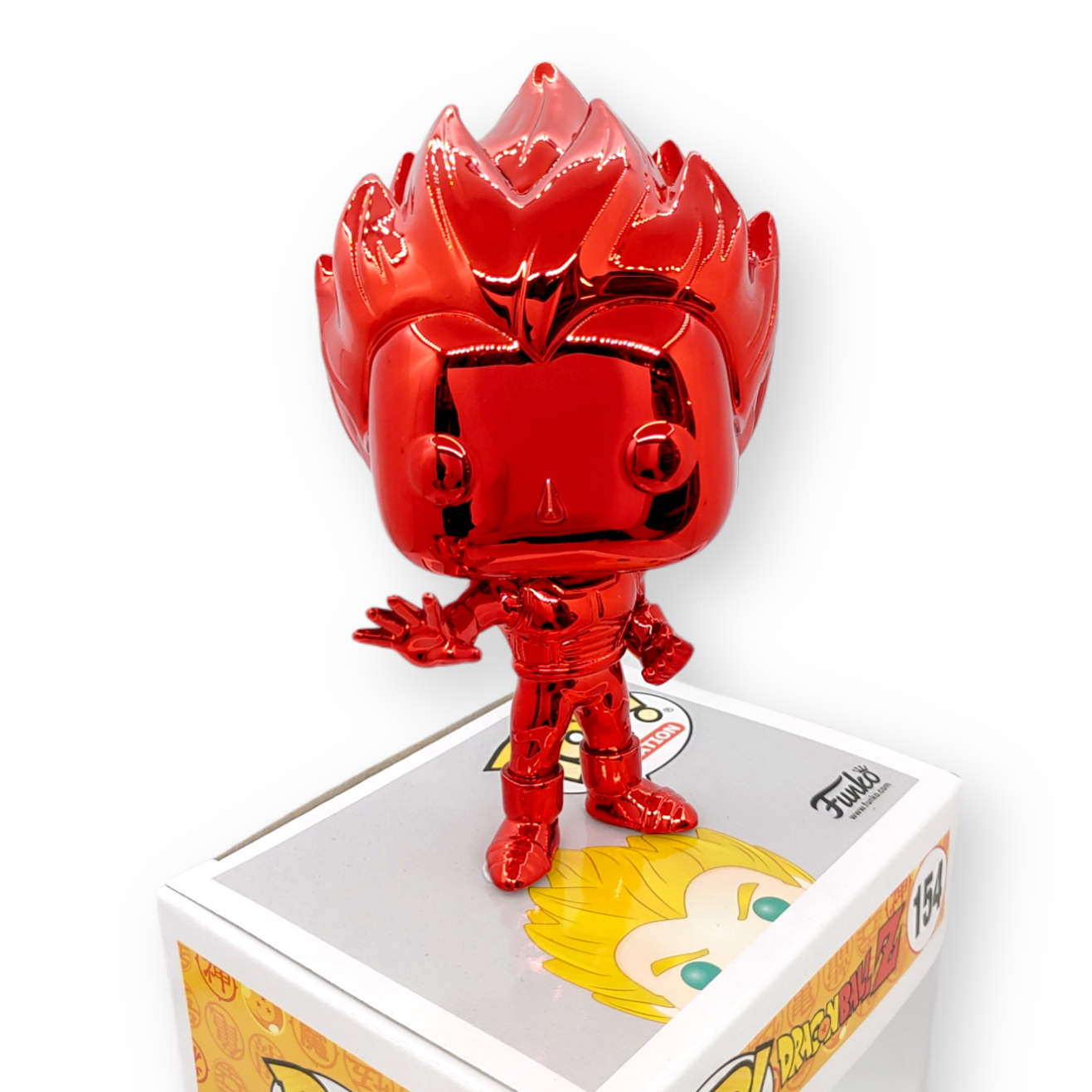 FUNKO POP<龍珠Z>超級撒亞人1比達(電鍍紅色)-No.154