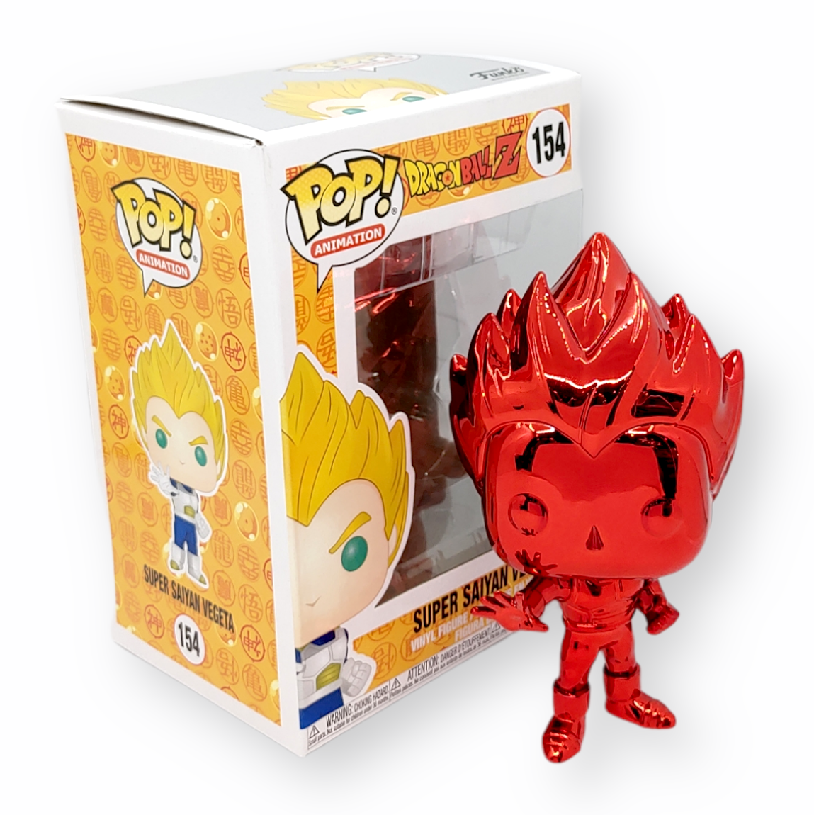 FUNKO POP<龍珠Z>超級撒亞人1比達(電鍍紅色)-No.154