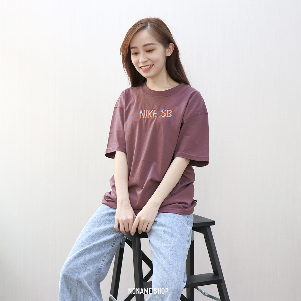 NIKE SB 滑板 短袖 短T 短TEE 酒紅