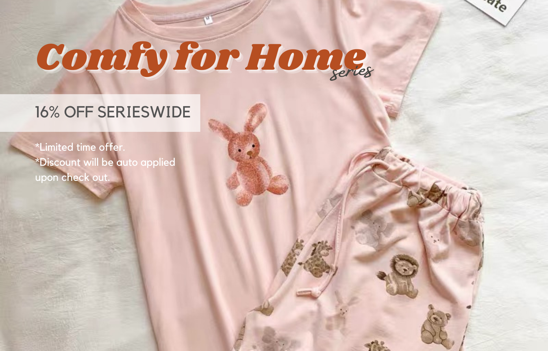 COMFY FOR HOME 16% OFF ON ALL ITEMS
