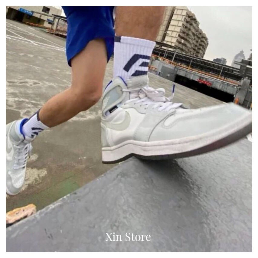 Best Foot Friend BFF Sock 大Logo 幾何圖形 長襪 白 藍