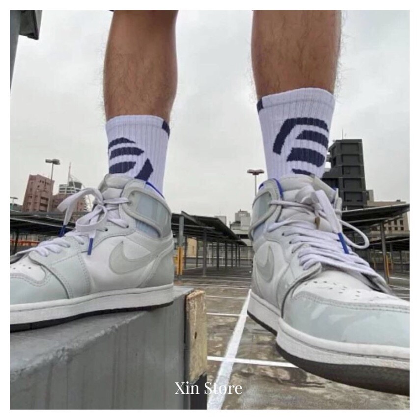 Best Foot Friend BFF Sock 大Logo 幾何圖形 長襪 白 藍