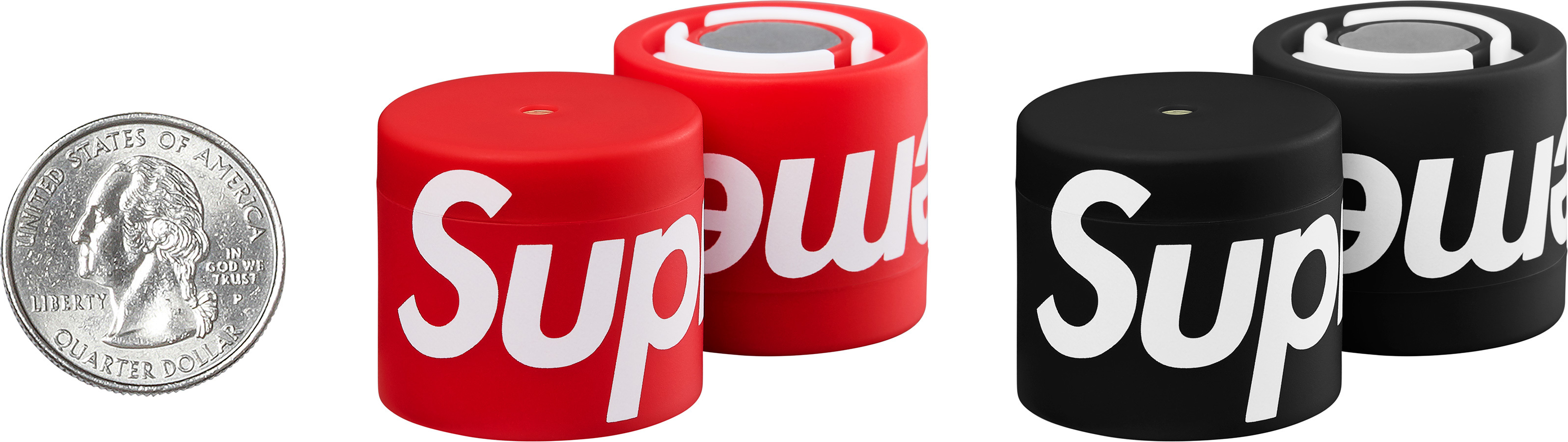 SUPREME Lucetta magnetic bike light (set of 2) 紅/黑