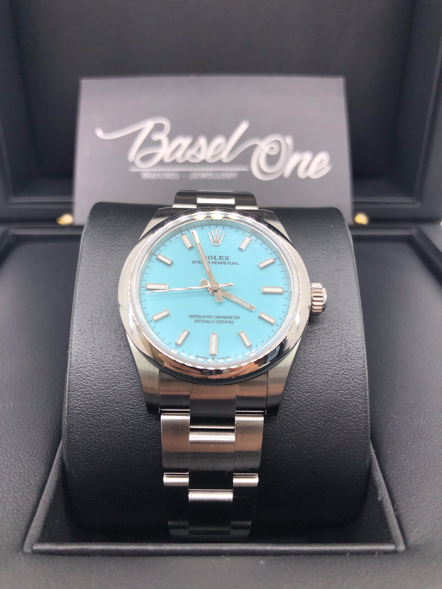 BRAND NEW ROLEX OYSTER PERPETUAL 277200 TIFFINY OYSTERSTEEL 31MM