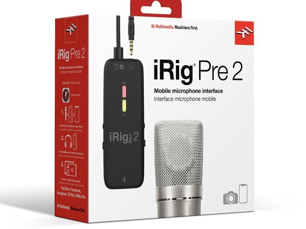 IK Multimedia iRig PRE 2 行動麥克風前級