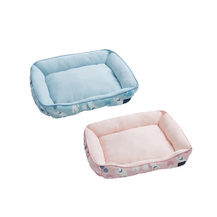 Dogfeet 抗菌白熊涼感方形床（2色）