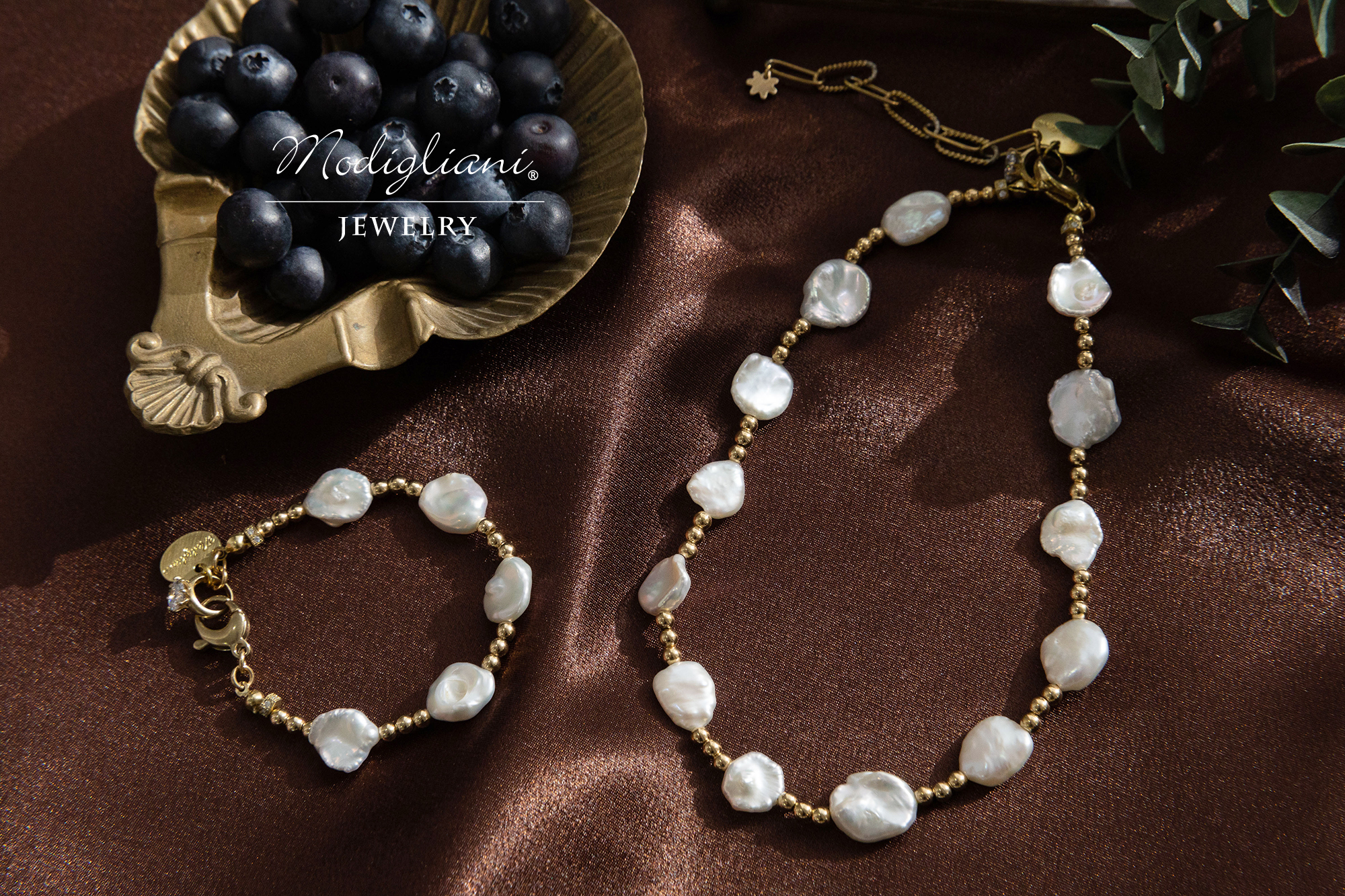 黃銅飾品,黃銅,氣質,項鍊,頸鍊,仙女,鋯石,天然珍珠,搶眼