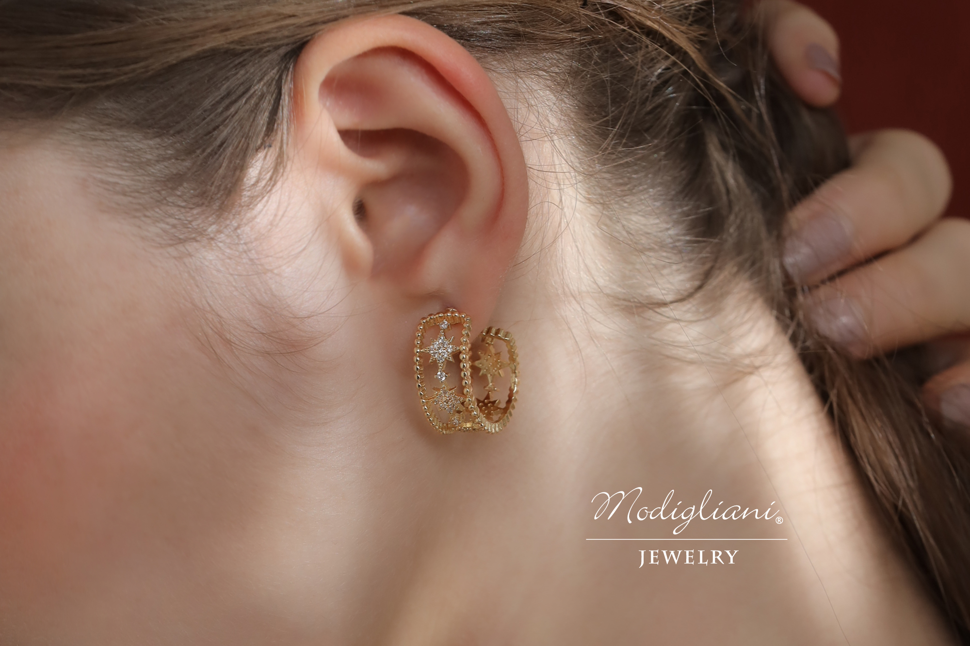 18KGP 星空遐想耳環