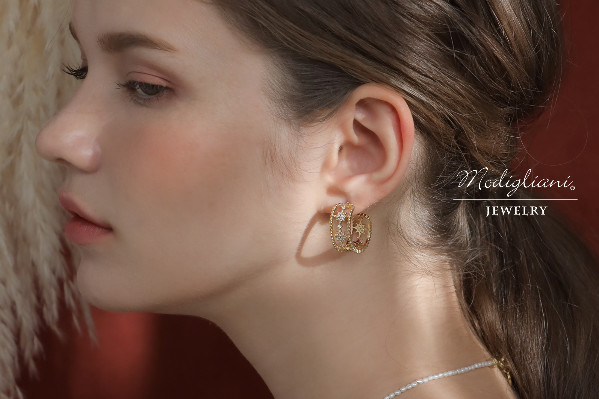 黃銅飾品,黃銅,圈圈耳環,百搭,星星,耳環,18K金,鋯石,氣質