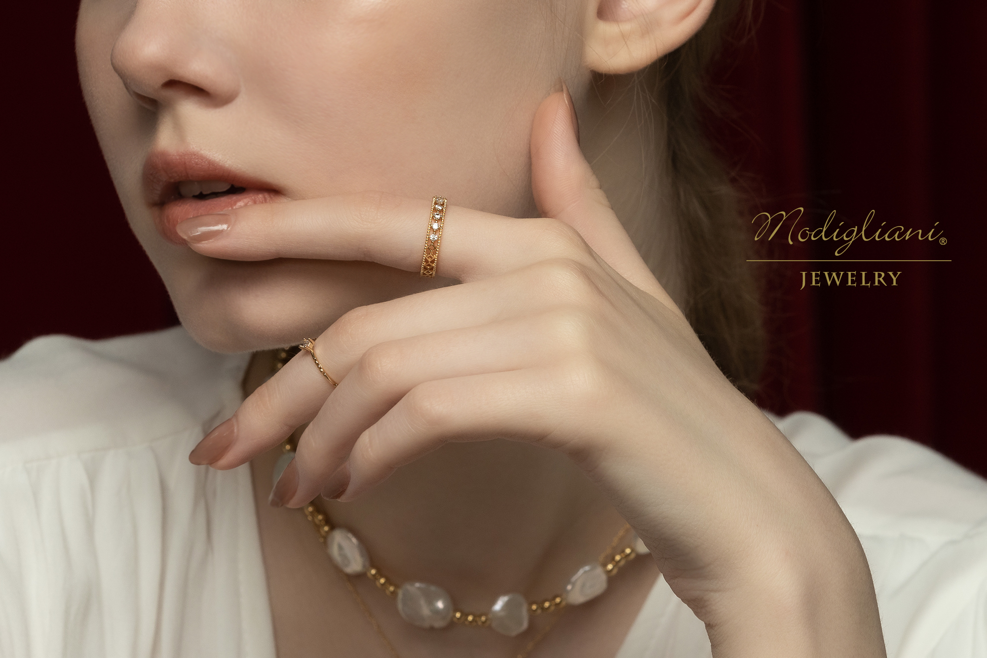 黃銅飾品,黃銅,氣質,戒指,可調式,蕾絲,18K金,鋯石,