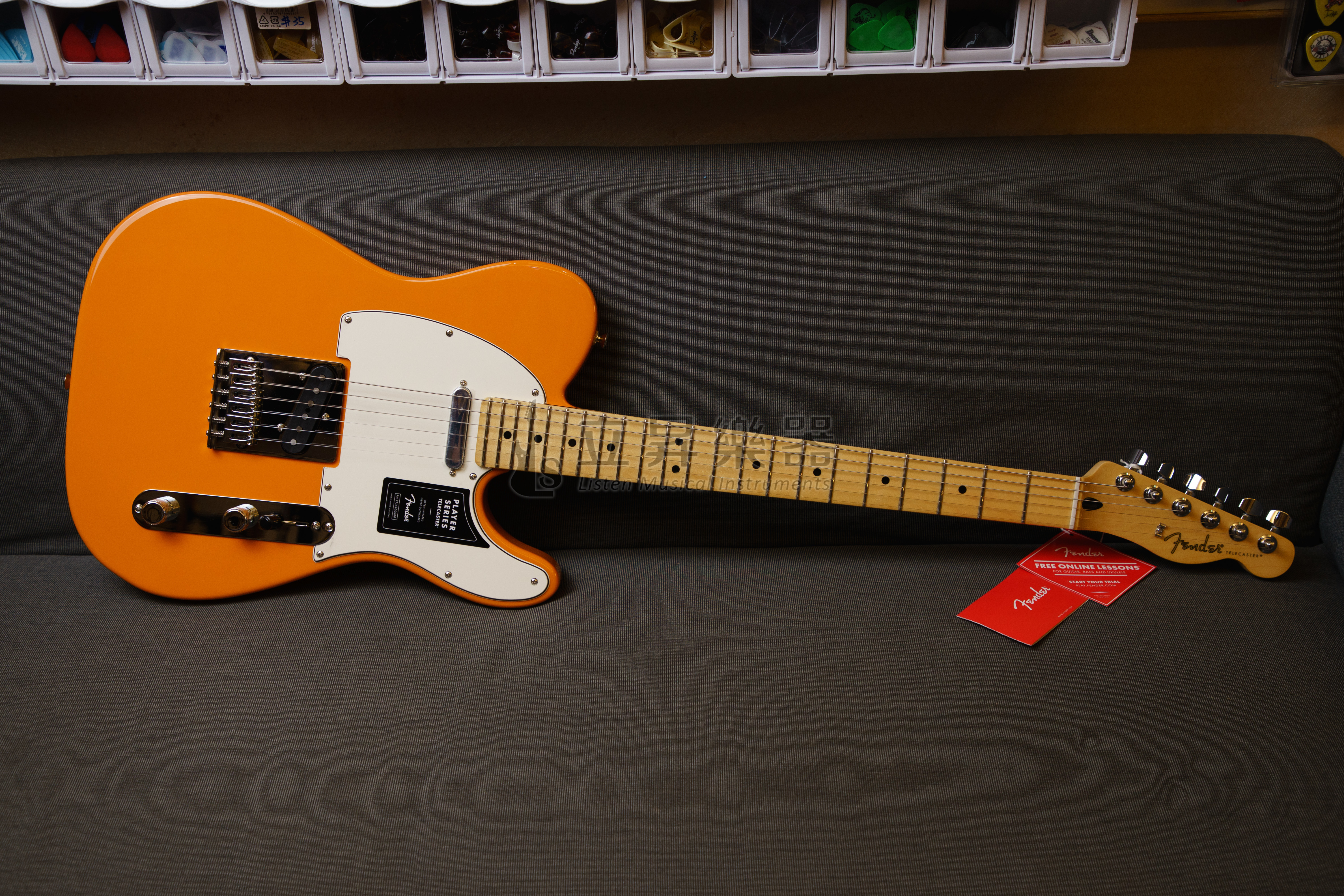 Fender Player Telecaster MN Capri Orange 單單 電吉他 楓木指板 橙色 墨廠 送防潑水琴袋