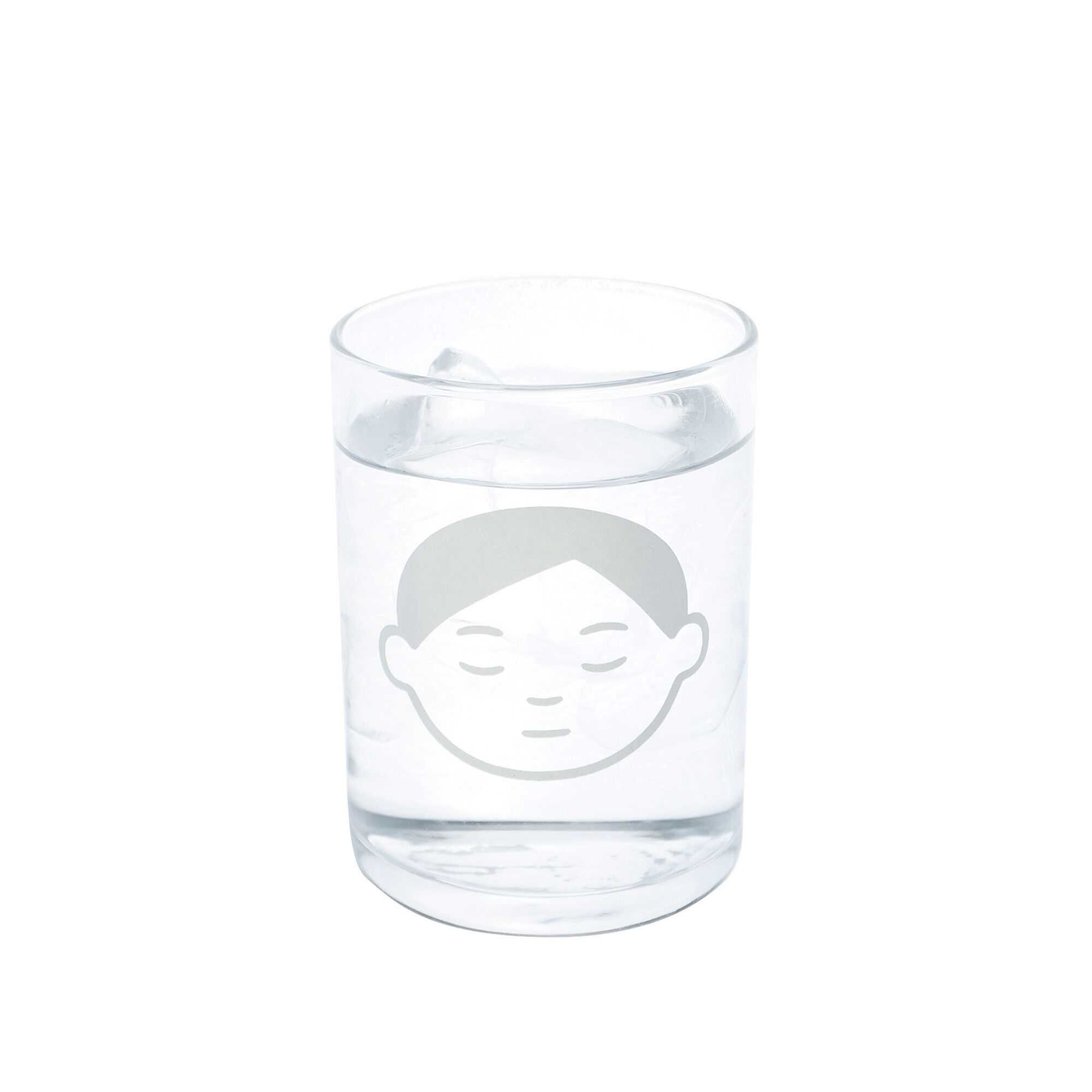 「sleep boy 透明玻璃杯」