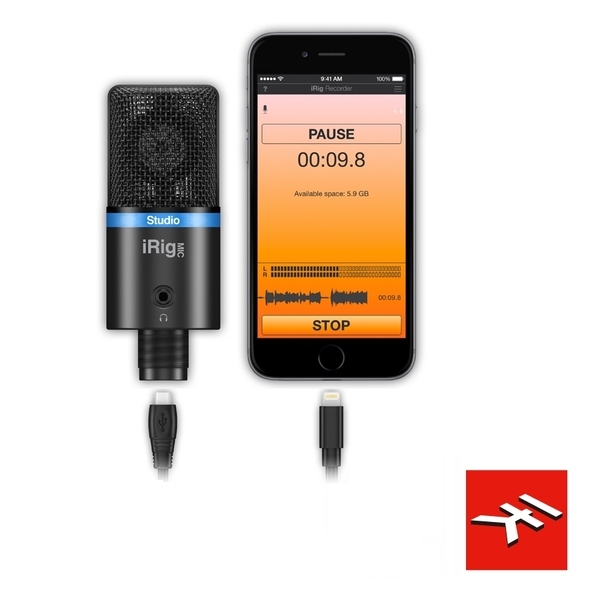 IK Multimedia iRig Mic Studio 專業型 電容麥克風 黑色