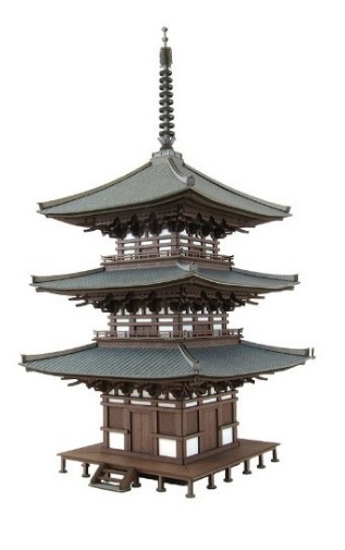 Sankei 情景 MK05-30 HO規 三重塔 套件