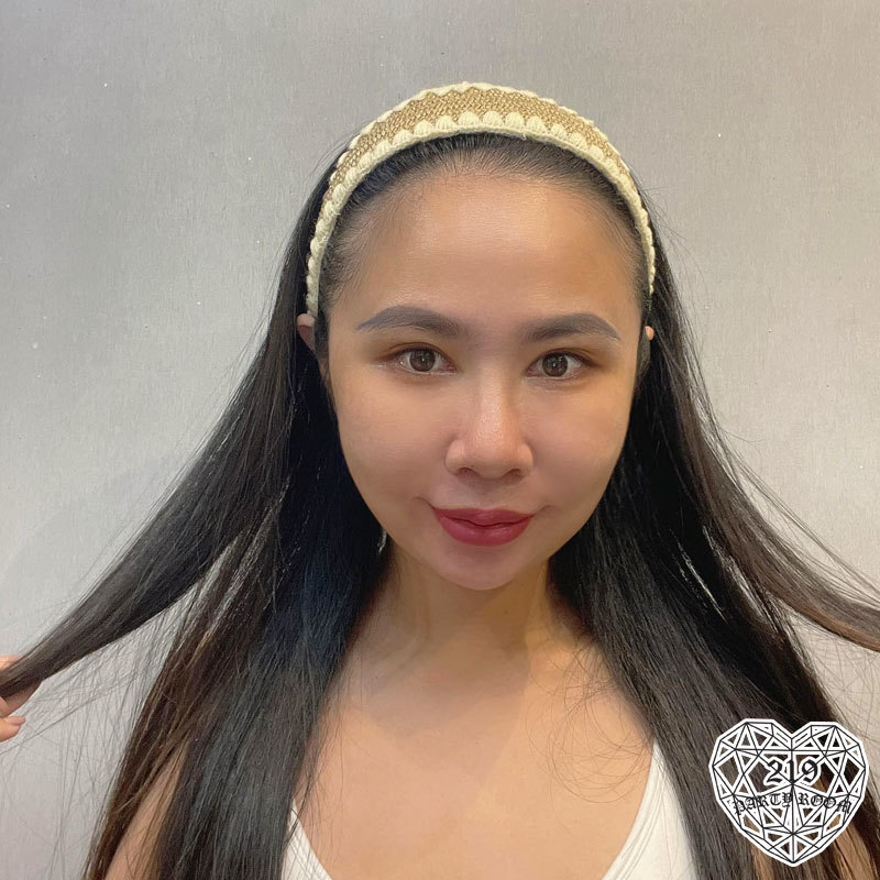 毛線編織藤編寬版髮箍