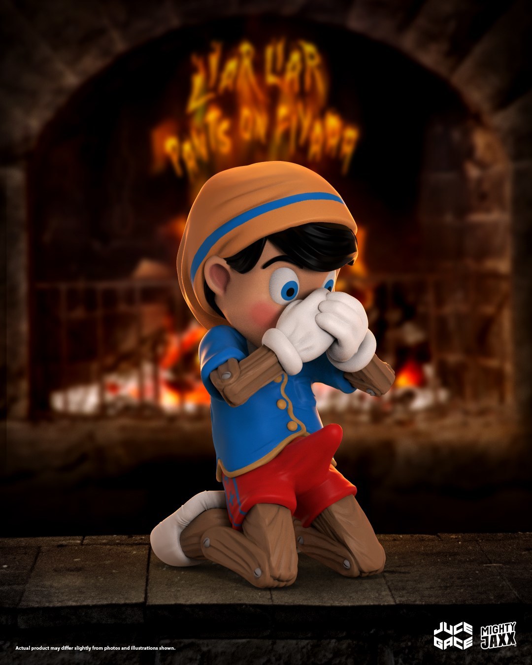 Mighty Jaxx A Wood Awakening Inner Struggle 晨勃 小木偶 跪姿 初版配色