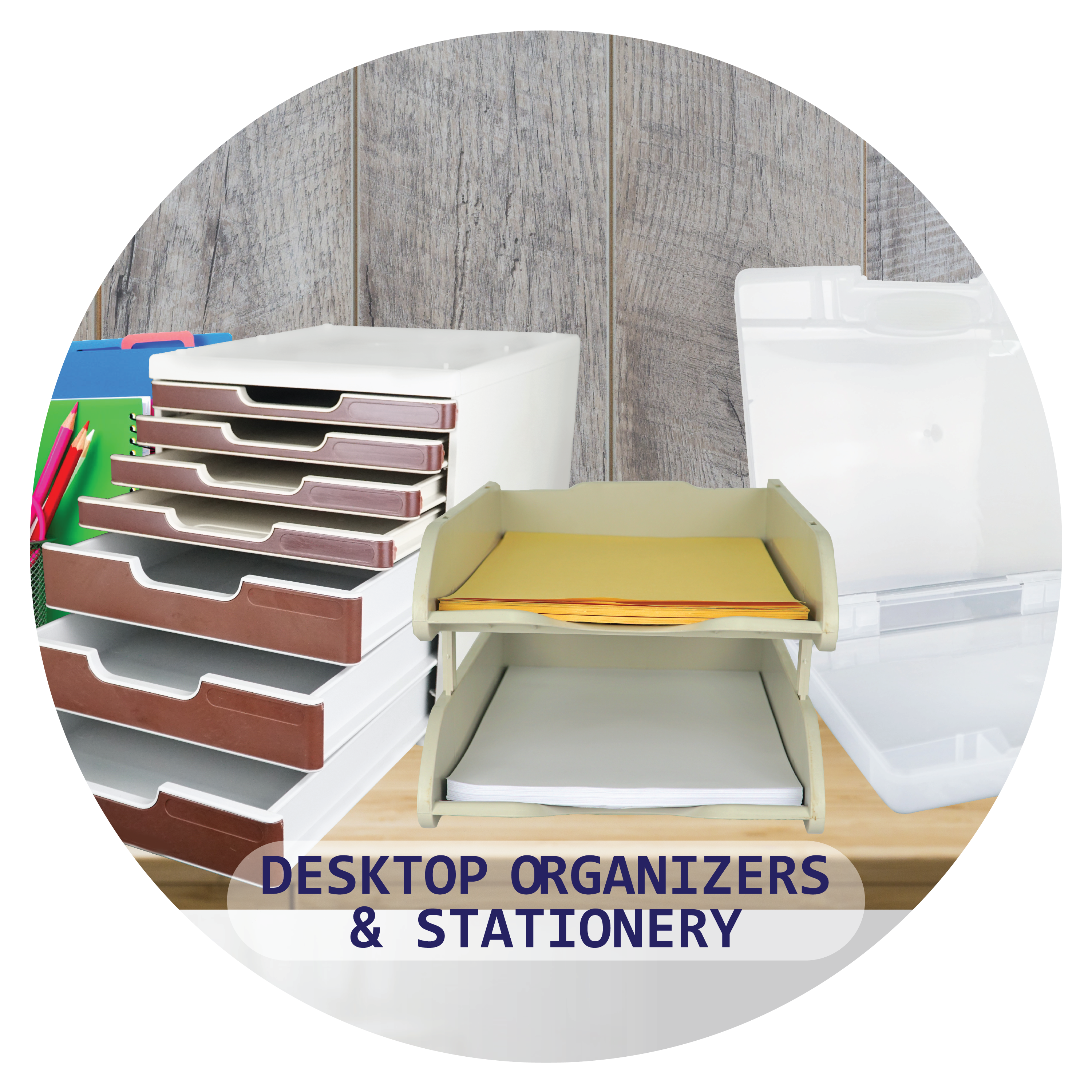 Desktop Drawers, Organizers & Stationery