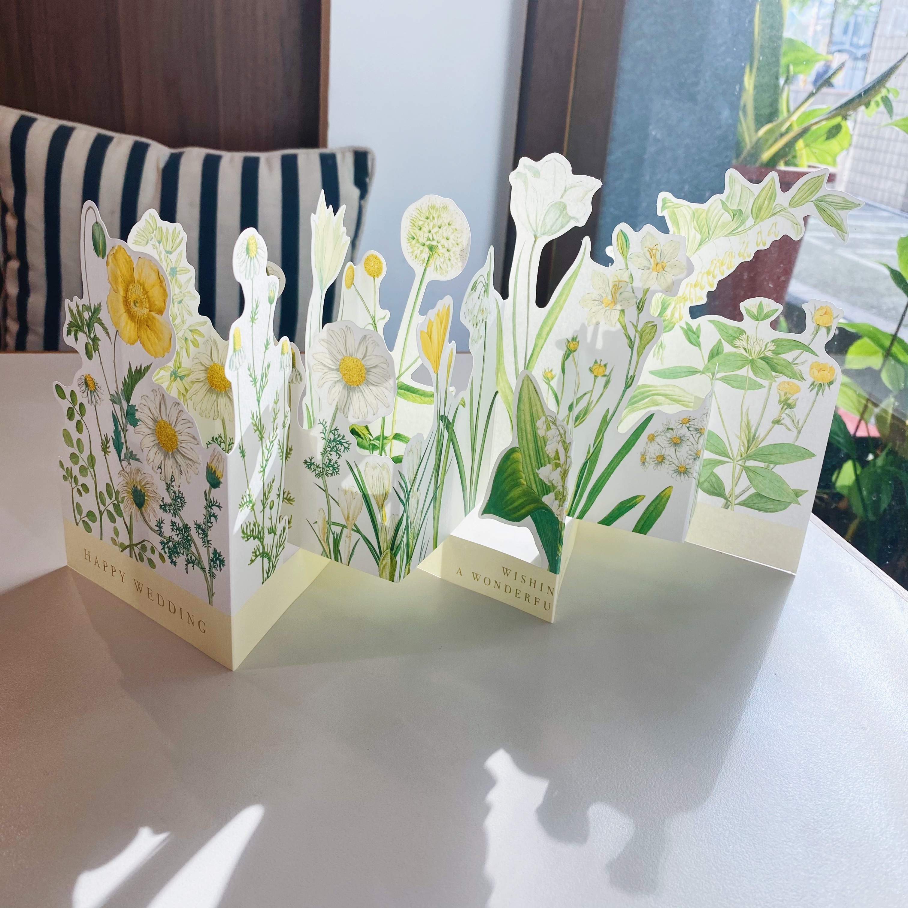 黃色 立體花園 婚禮卡片｜日本Greeting Life