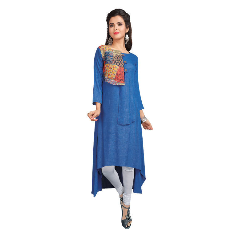 Ladies Jippa Rayon Blue Q1035