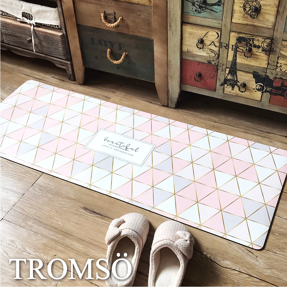 廚房防油皮革地墊-K330粉紅生活