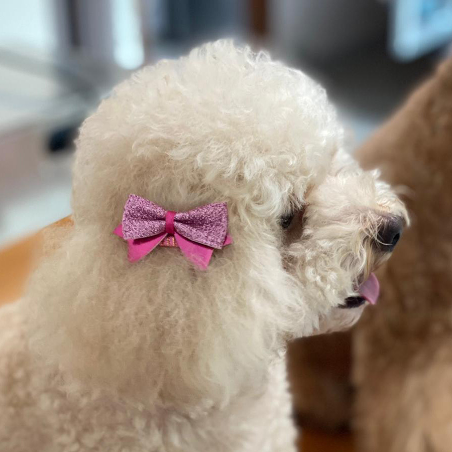 Glitter Bow Hair Clip