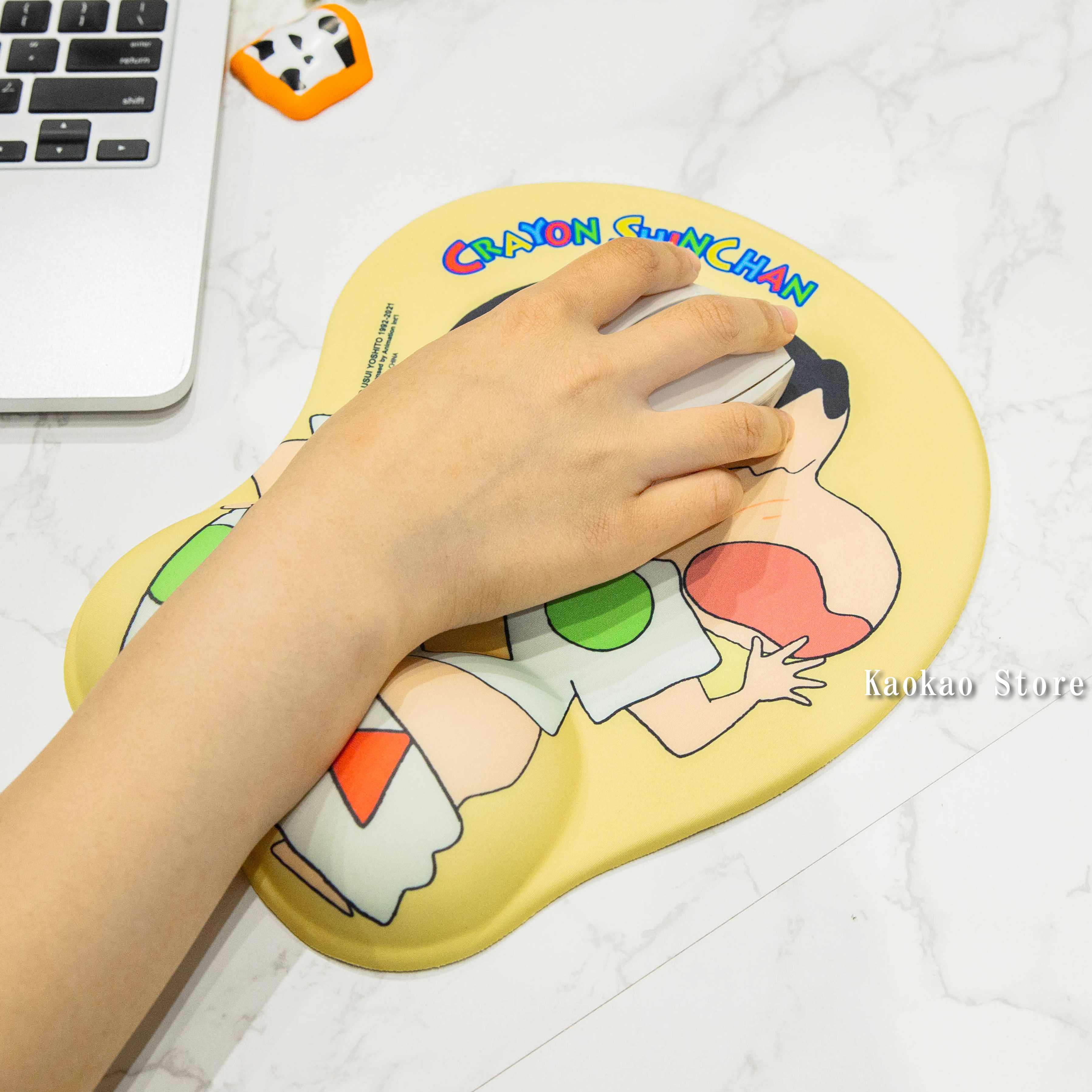 韓國 蠟筆小新 mousepad 立體屁股護腕手腕墊 滑鼠墊