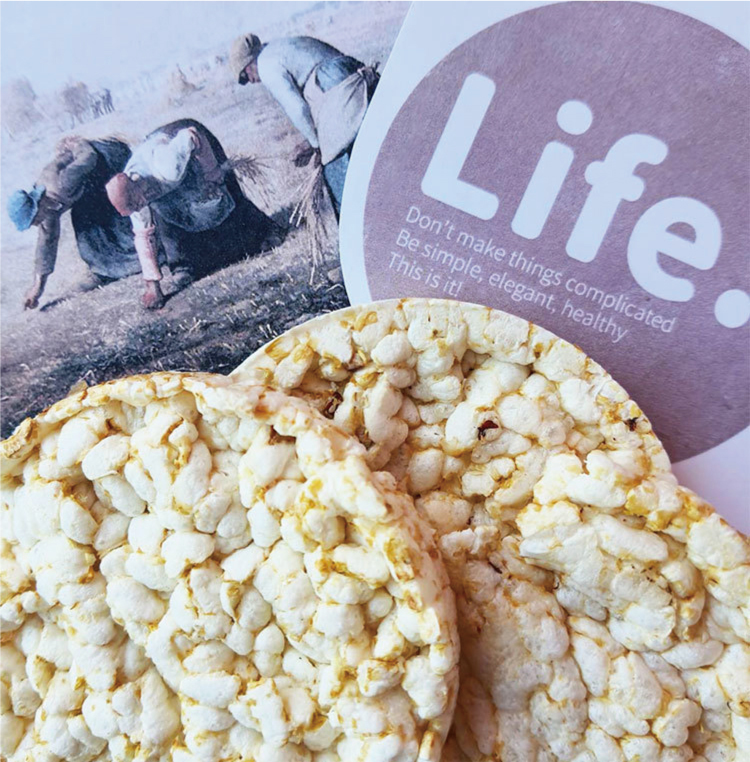 萊斯飯店--有機糙米餅(原味8片裝)，慈心認證食材安心大滿足！