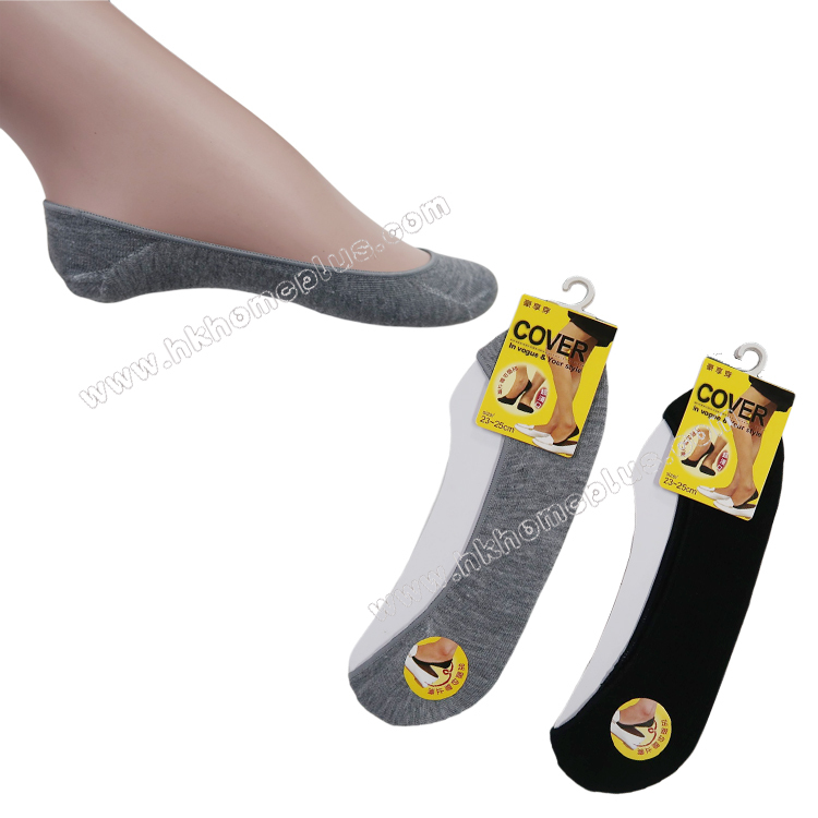6對裝 COVER: 女裝超低矽膠防滑襪船