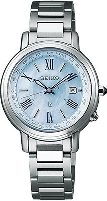 SEIKO LUKIA 　チタン　電波ソーラー 1B25-0AW0 希少】SEIKO ルキア 腕時計 1B25-0AR0 電波 チタン ボルドー