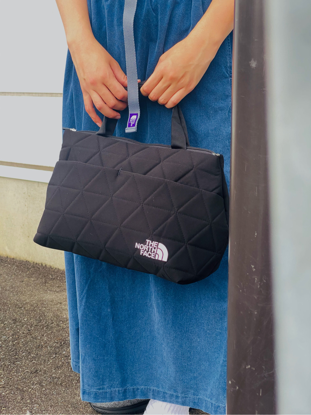 現貨+預購┃日本THE NORTH FACE GEOFACE BOX TOTE 菱格手提包
