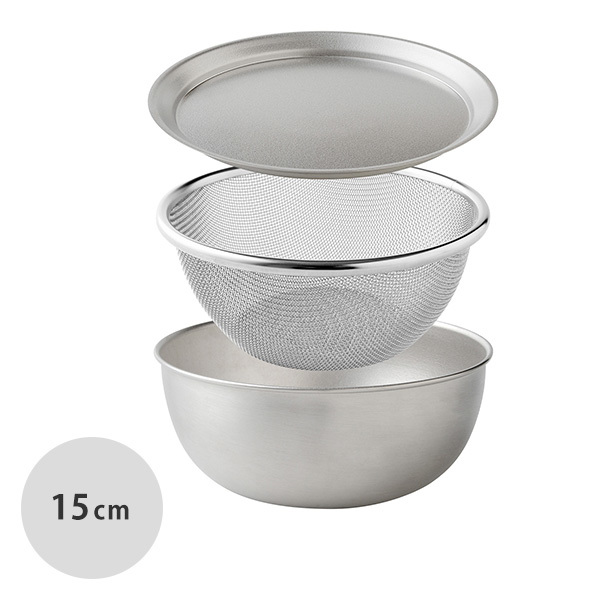 Arnest —「新銀河」不鏽鋼套裝15cm（碗+碟盤+網隔）