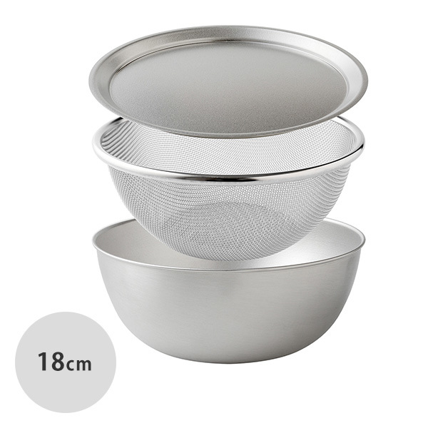 Arnest —「新銀河」不鏽鋼套裝18cm（碗+碟盤+網隔）