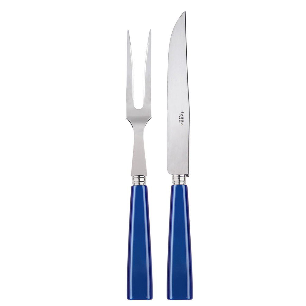 SABRE | Icone 60s 風華年代 | 排餐刀肉叉組 | 寶石藍