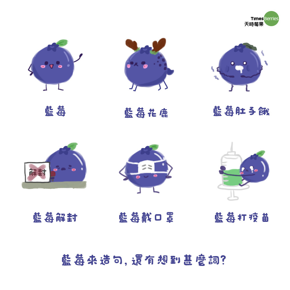 莓寶造句梗 藍莓花鹿是啥拉~~🤣 這圖好好笑~~我愛❤ 藍莓來造句，還有想到什麼詞？ #莓事編畫的 #藍莓 #莓花莓花幾月開