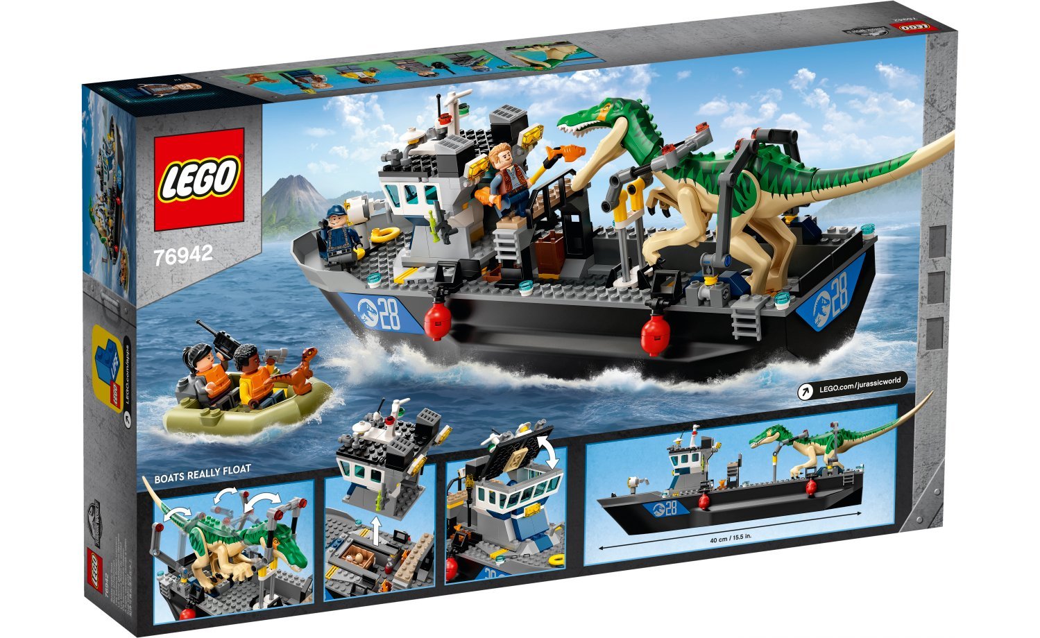 [飛米樂高積木磚賣店] LEGO 76942  Jurassic-重爪龍快艇逃脫