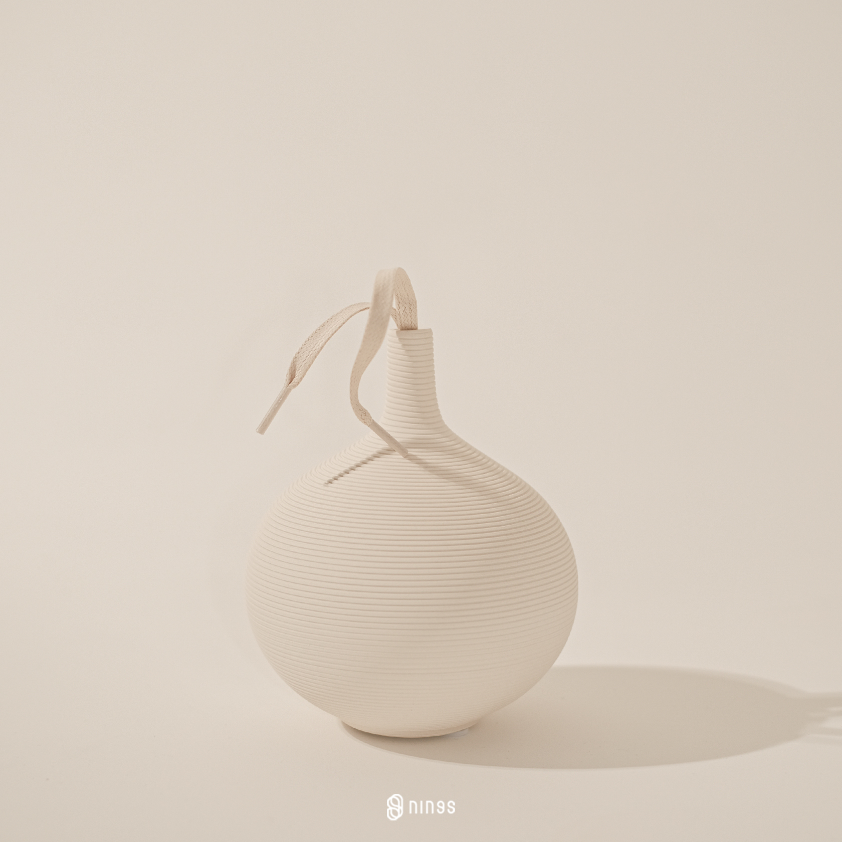 NINES 上漿 杏色鞋帶 PN-000428