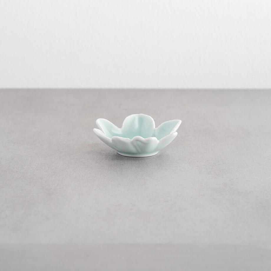 虎仙窯  鍋島青瓷 楓豆皿