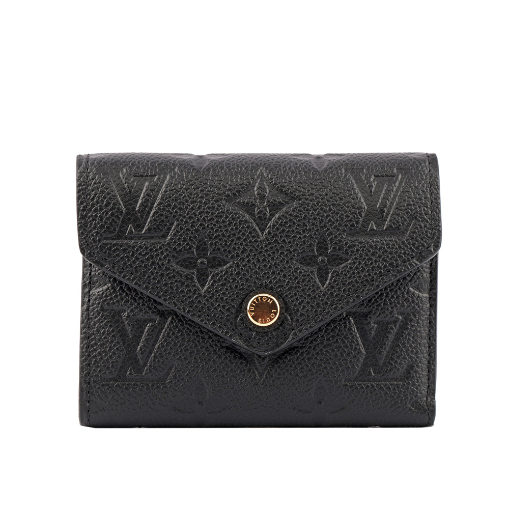 【Louis Vuitton】Monogram VICTORINE牛皮壓印零錢袋短夾