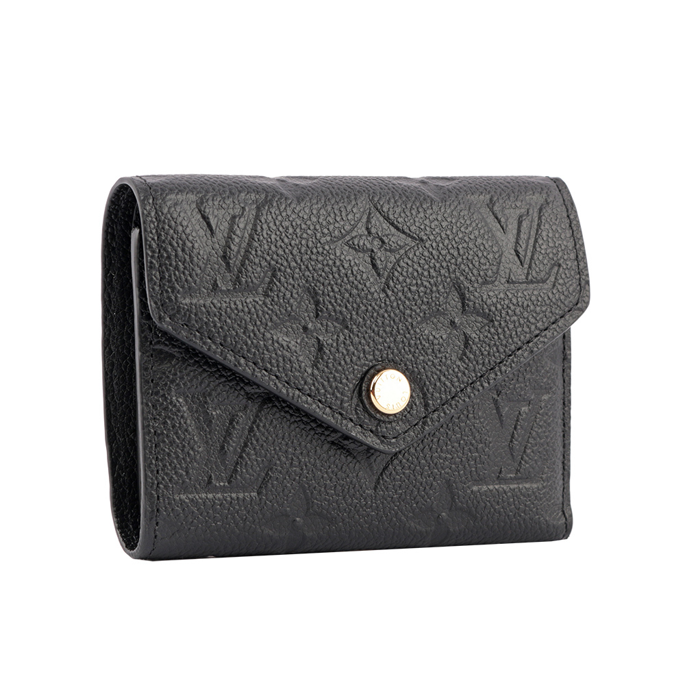 【Louis Vuitton】Monogram VICTORINE牛皮壓印零錢袋短夾