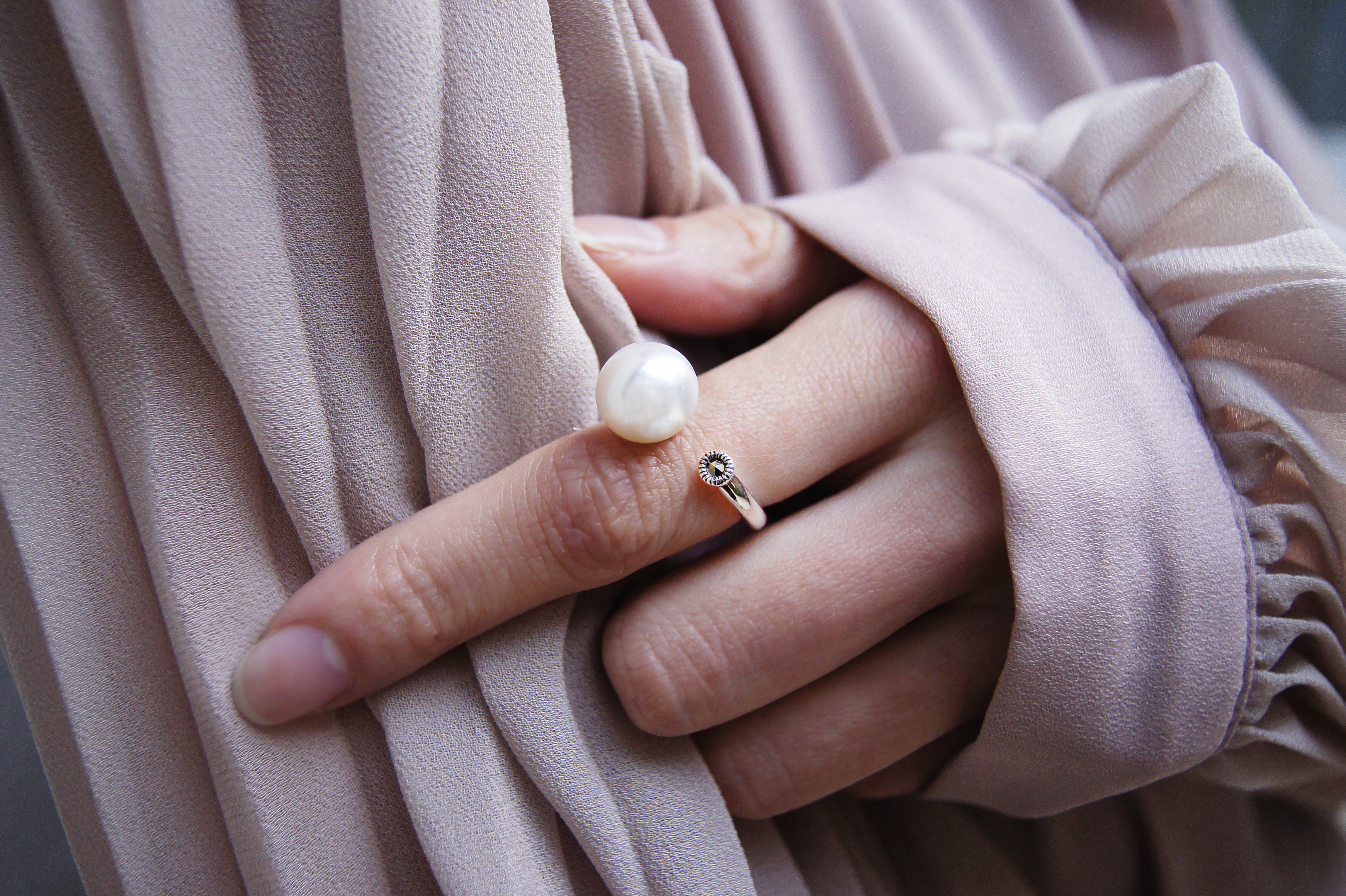 珍珠簡約指間戒指OP2022